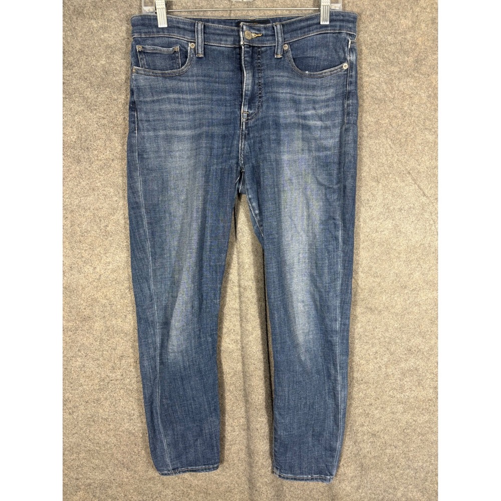 Lucky Brand Ava Crop Jeans Womens 10/30 Medium‎ Wash Slim Denim Pants Mid Rise